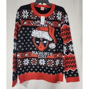 DeadPool christmas sweater men's Large